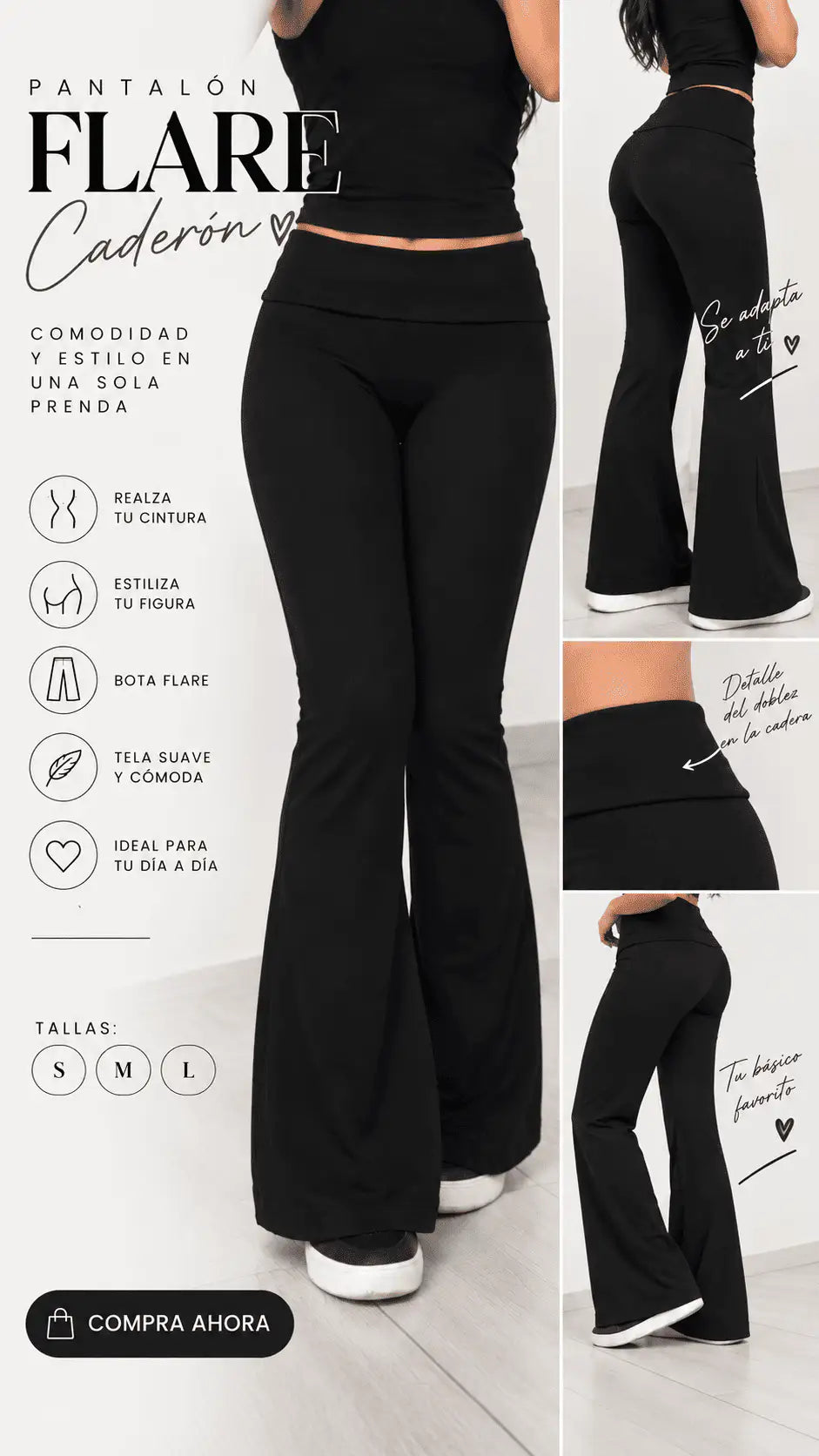 Pantalón Flare Caderón - Bota Campana