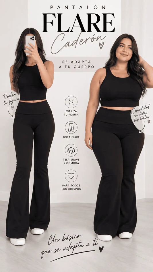 Pantalón Flare Caderón - Bota Campana